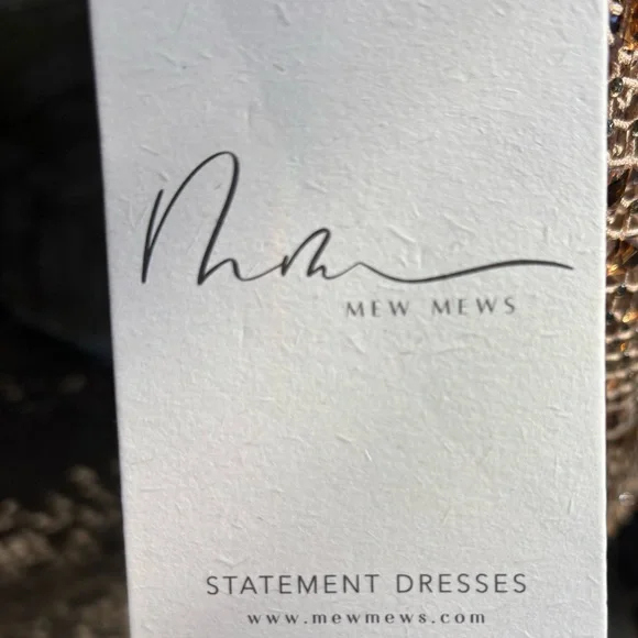 Brand New! Mew Mew Rhinestone Mesh Dress Size Medium - Picture 3 of 16